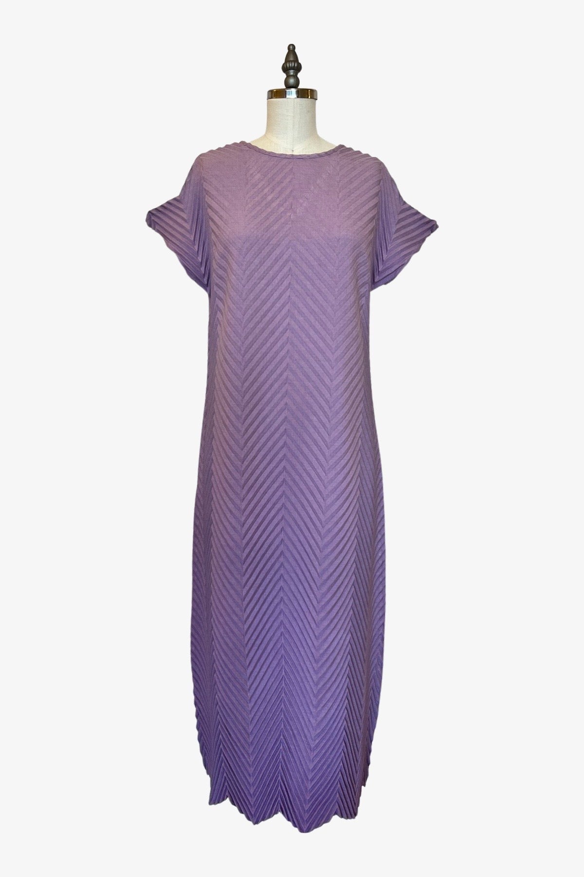 Reversible Chevron Maxi Dress | Lilac