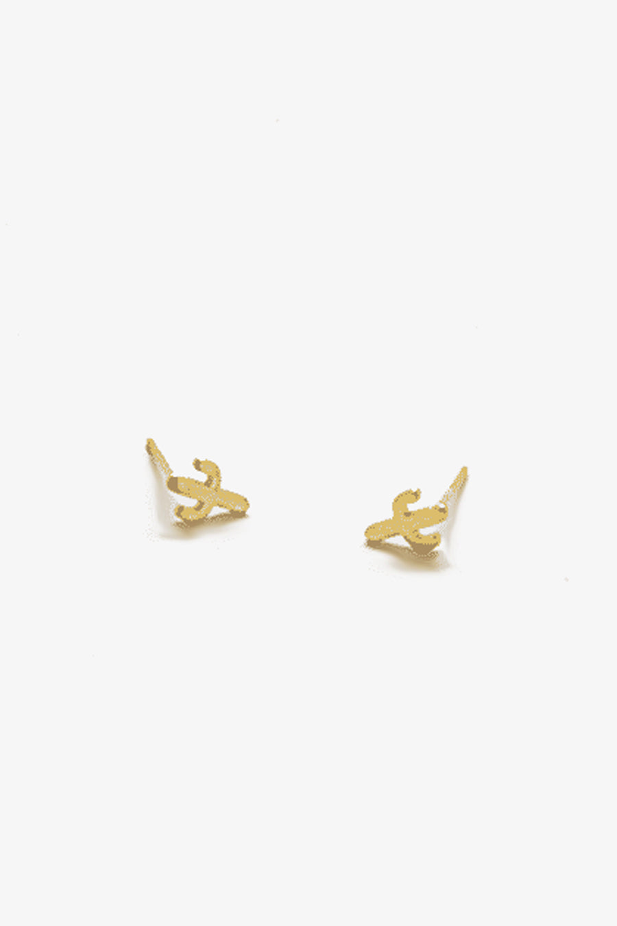 Gold Cactus Stud Earrings