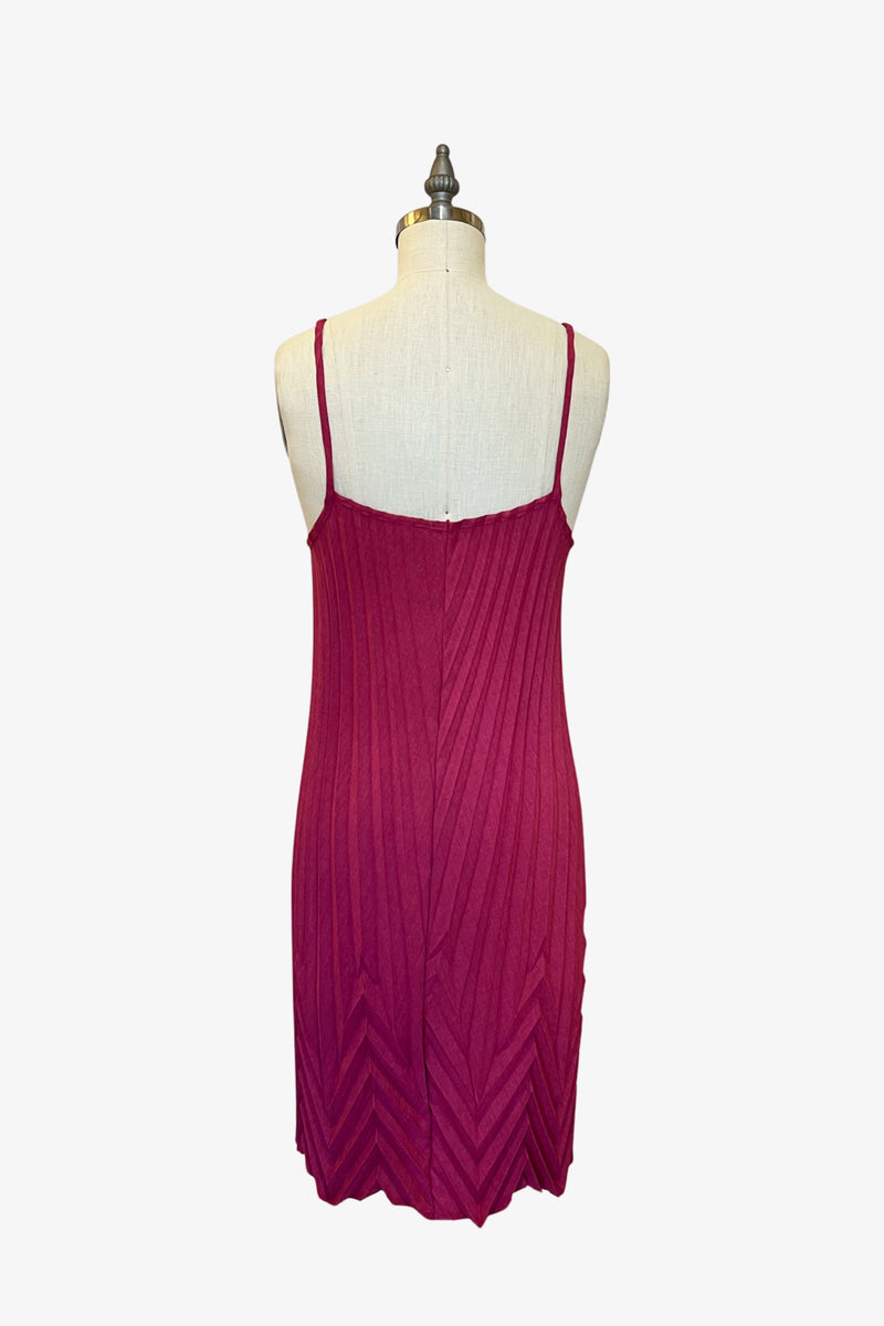 Sunburst Chevron Dress | Raspberry