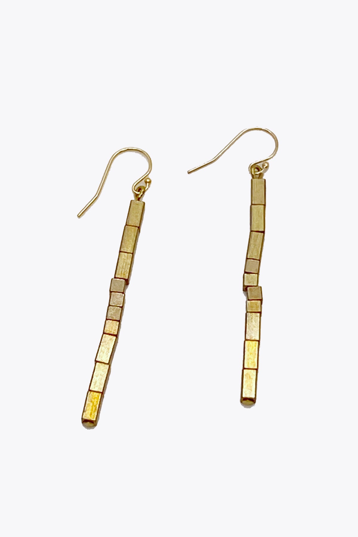 Deco Brass Earrings