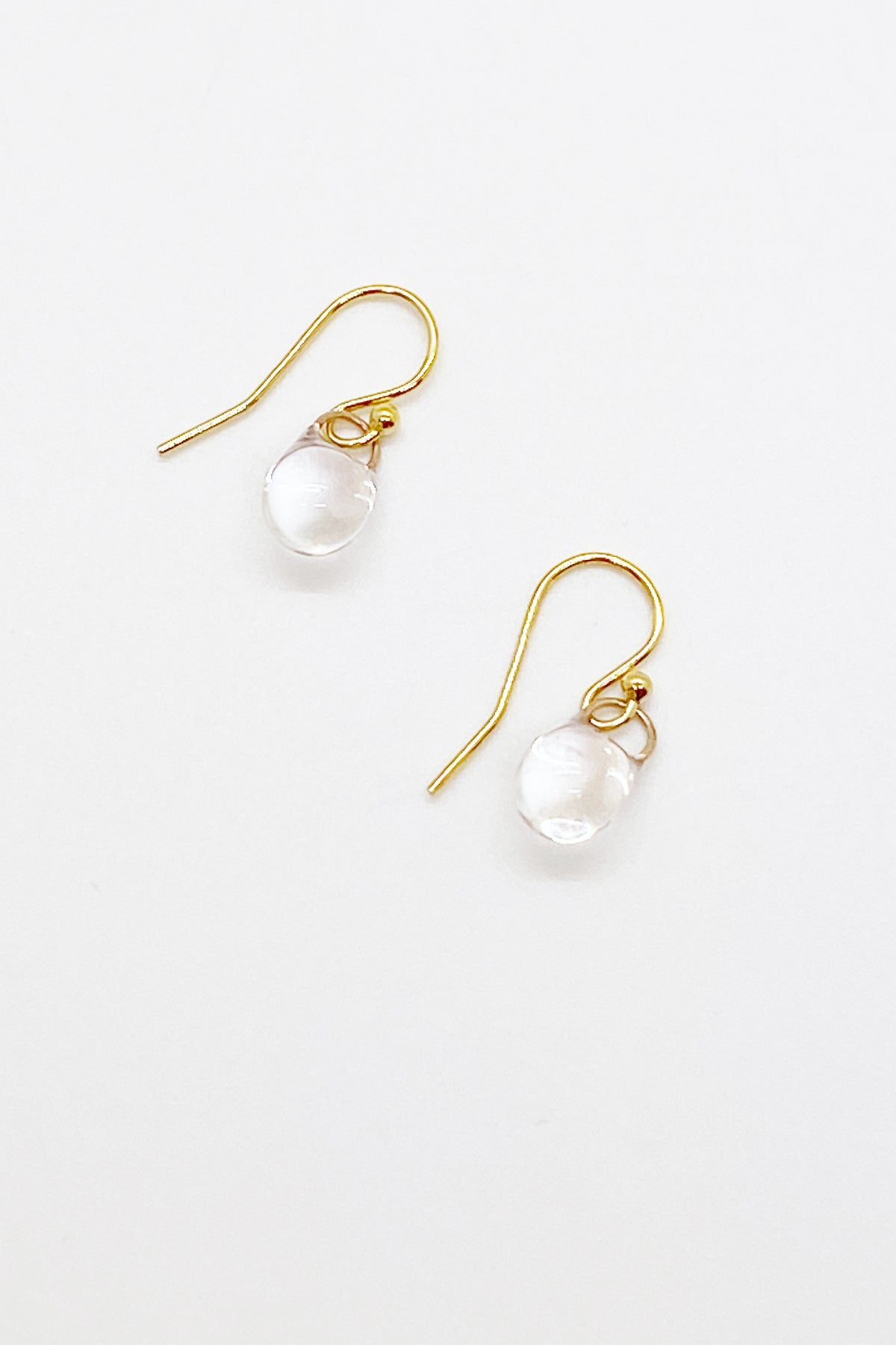 Droplet Medium Earrings | Clear
