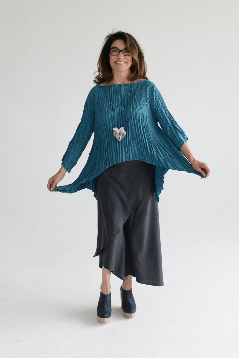 Twisted Square Top | Teal