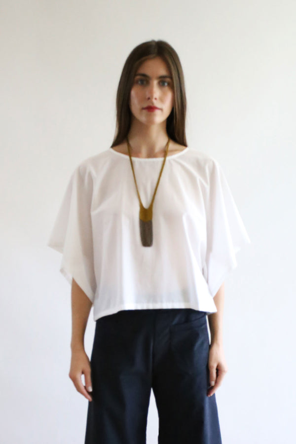 SALE Lisbon Top | White Organic Batiste
