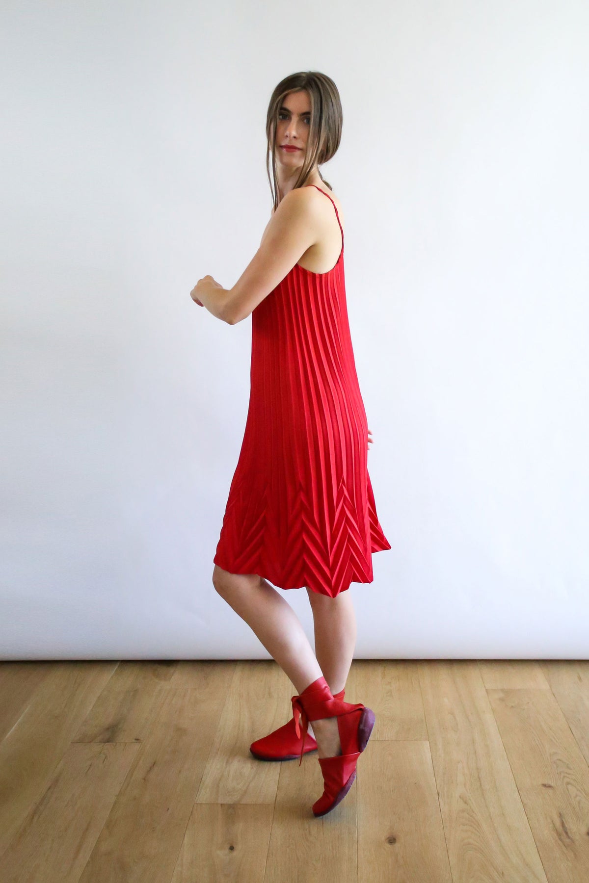 Sunburst Chevron Dress | Tomato