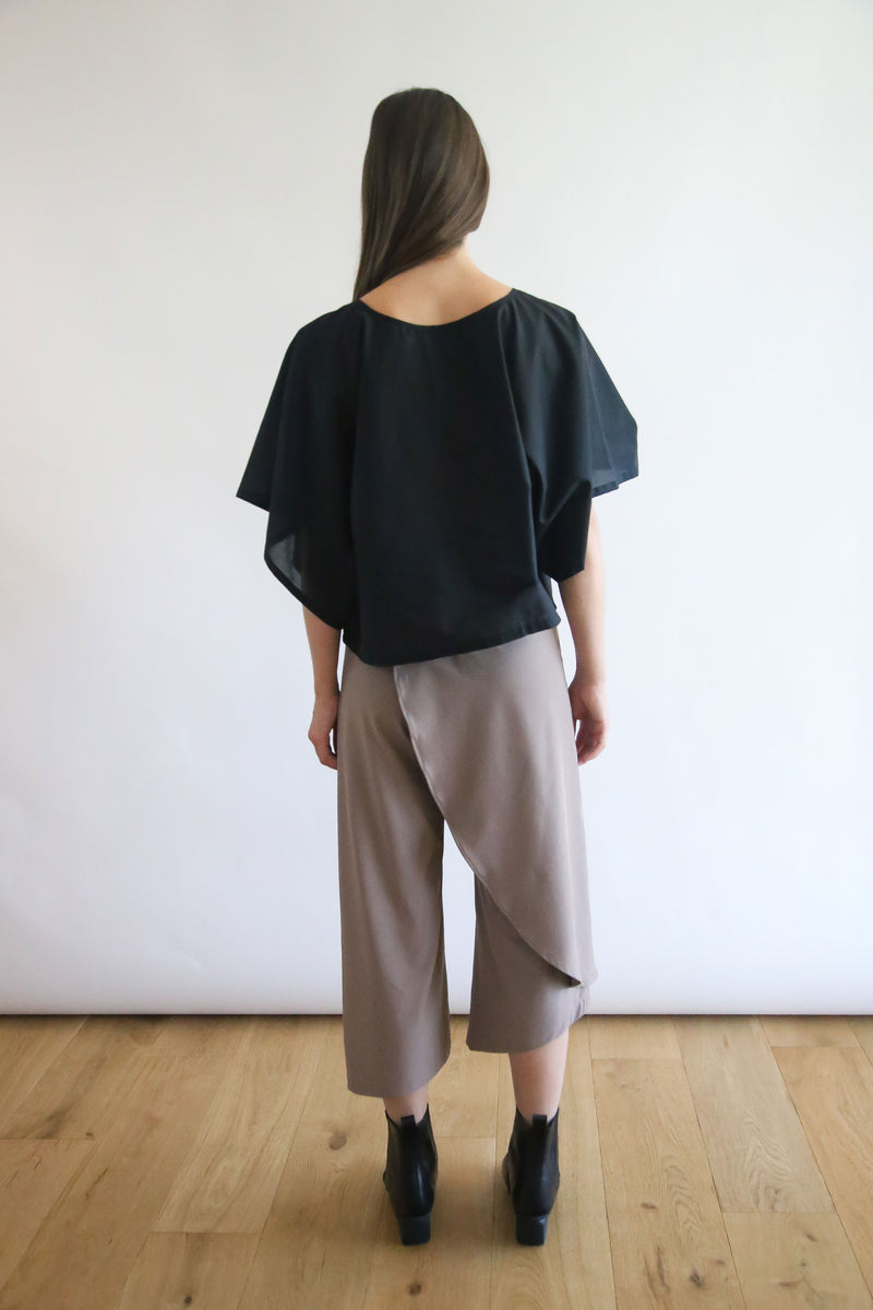 Long Asymmetrical Skort V2 | Techno Milk Tea
