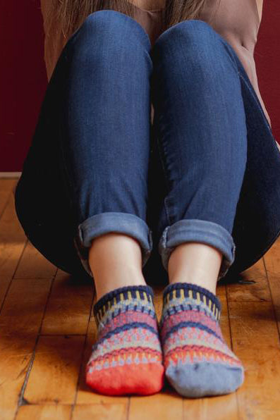 Mismatched Cotton Ankle Socks | Masala