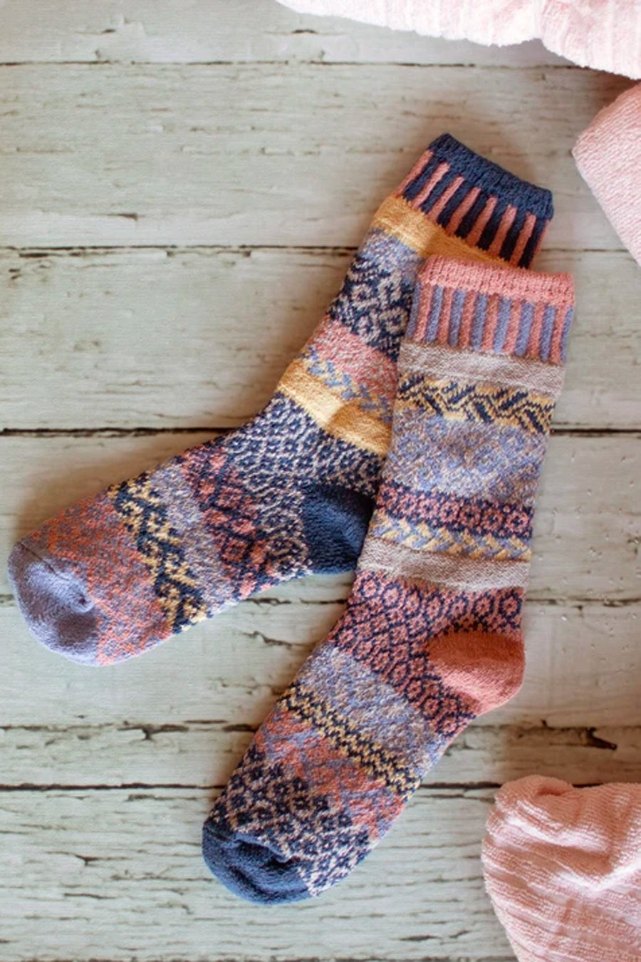 Mismatched Cotton Crew Socks | Mirage