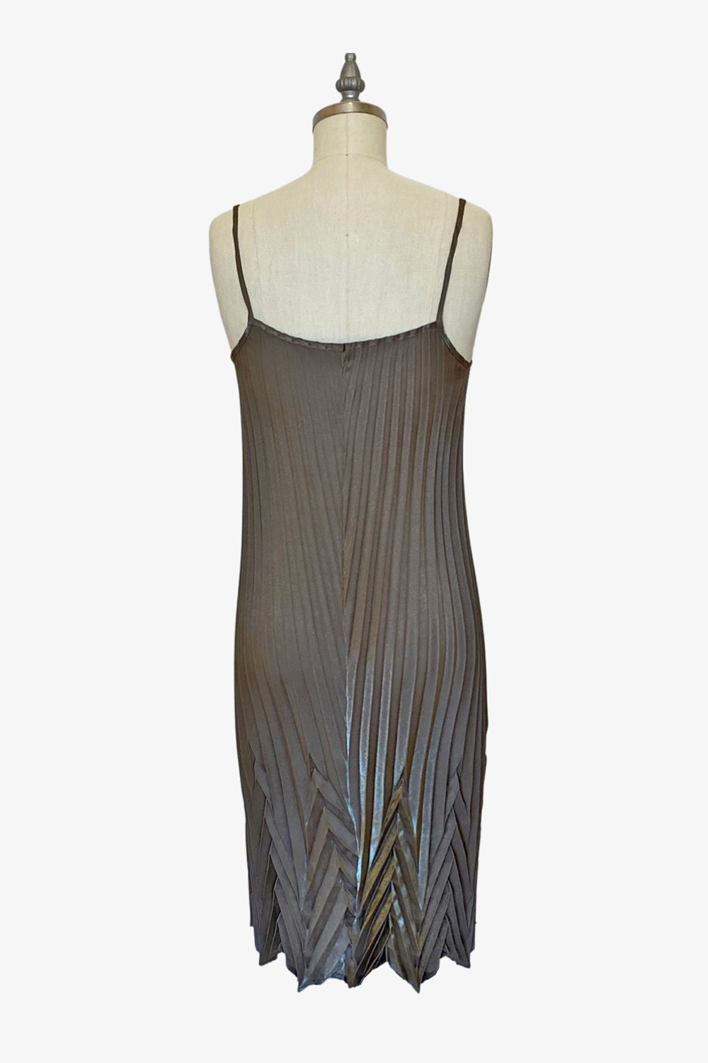 Sunburst Dress | Metallic Taupe