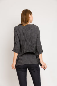Twisted Square Top | Charcoal