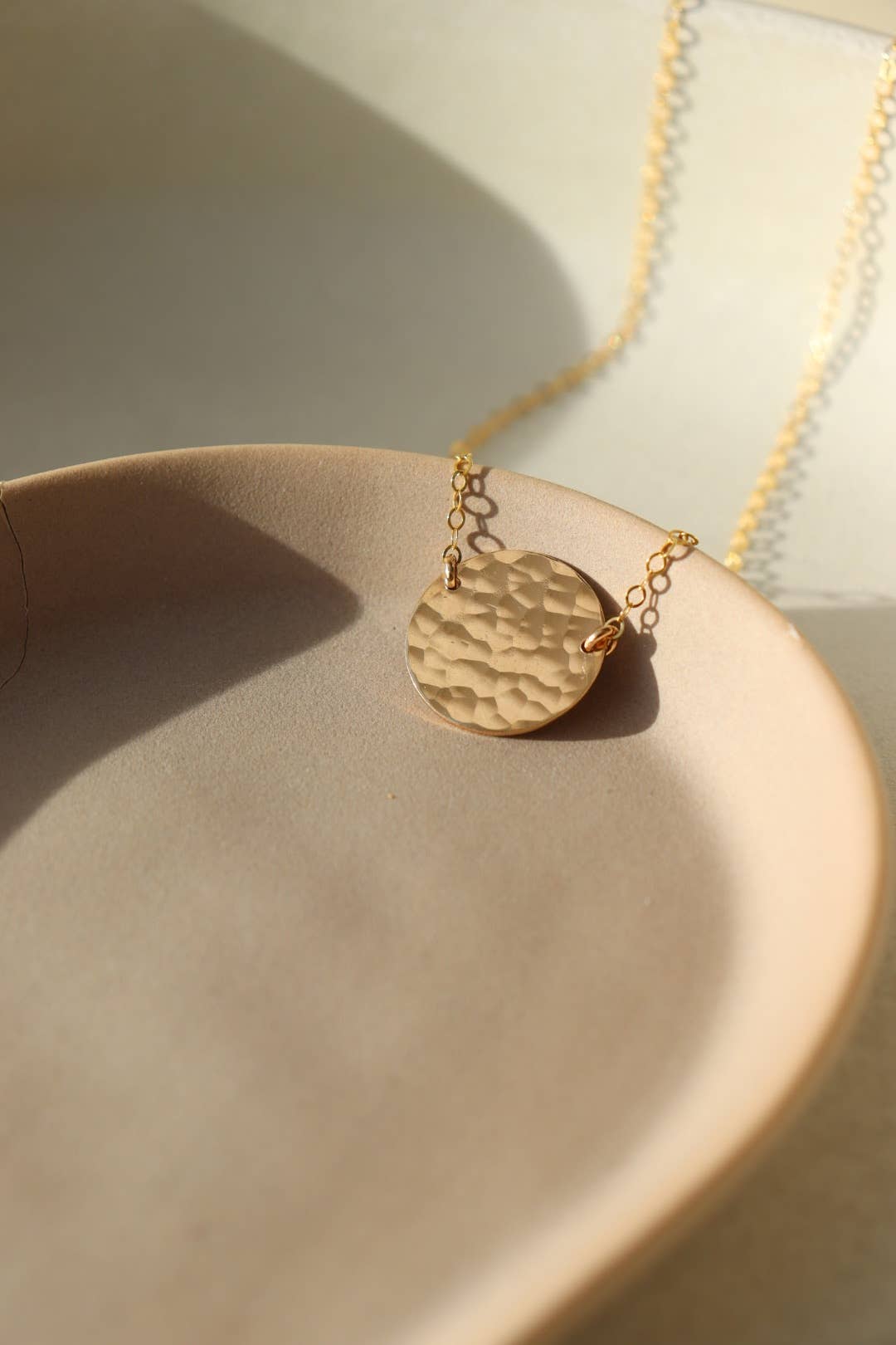 Full Moon Necklace | 14k Gold Fill