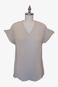 Chevron T-Shirt | Stone