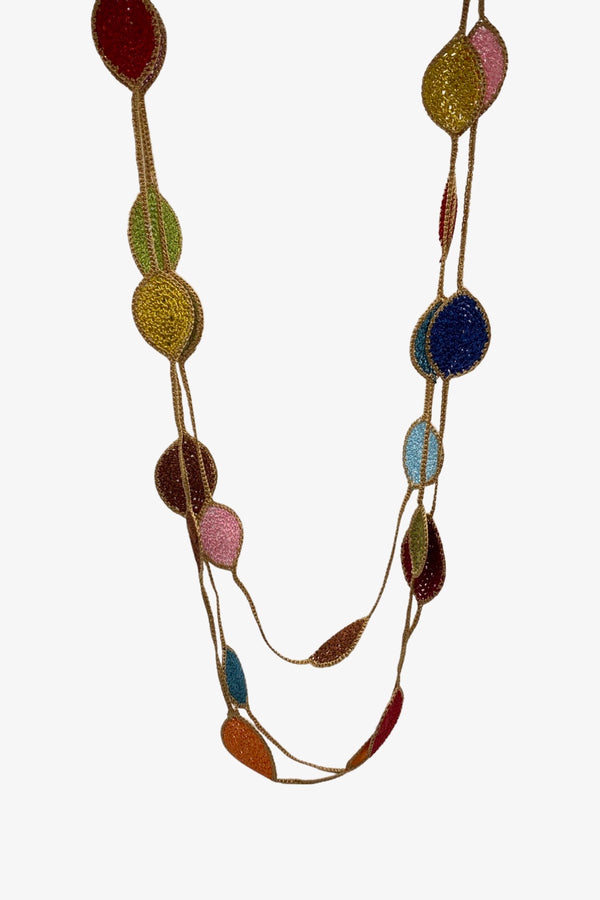 Long Oval Leaf Necklace | Confetti