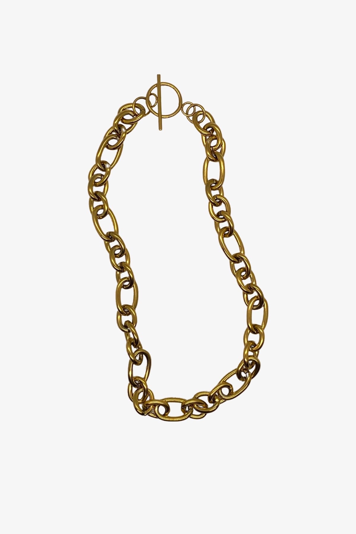 Vintage Vivienne Chunky Chain Toggle Necklace