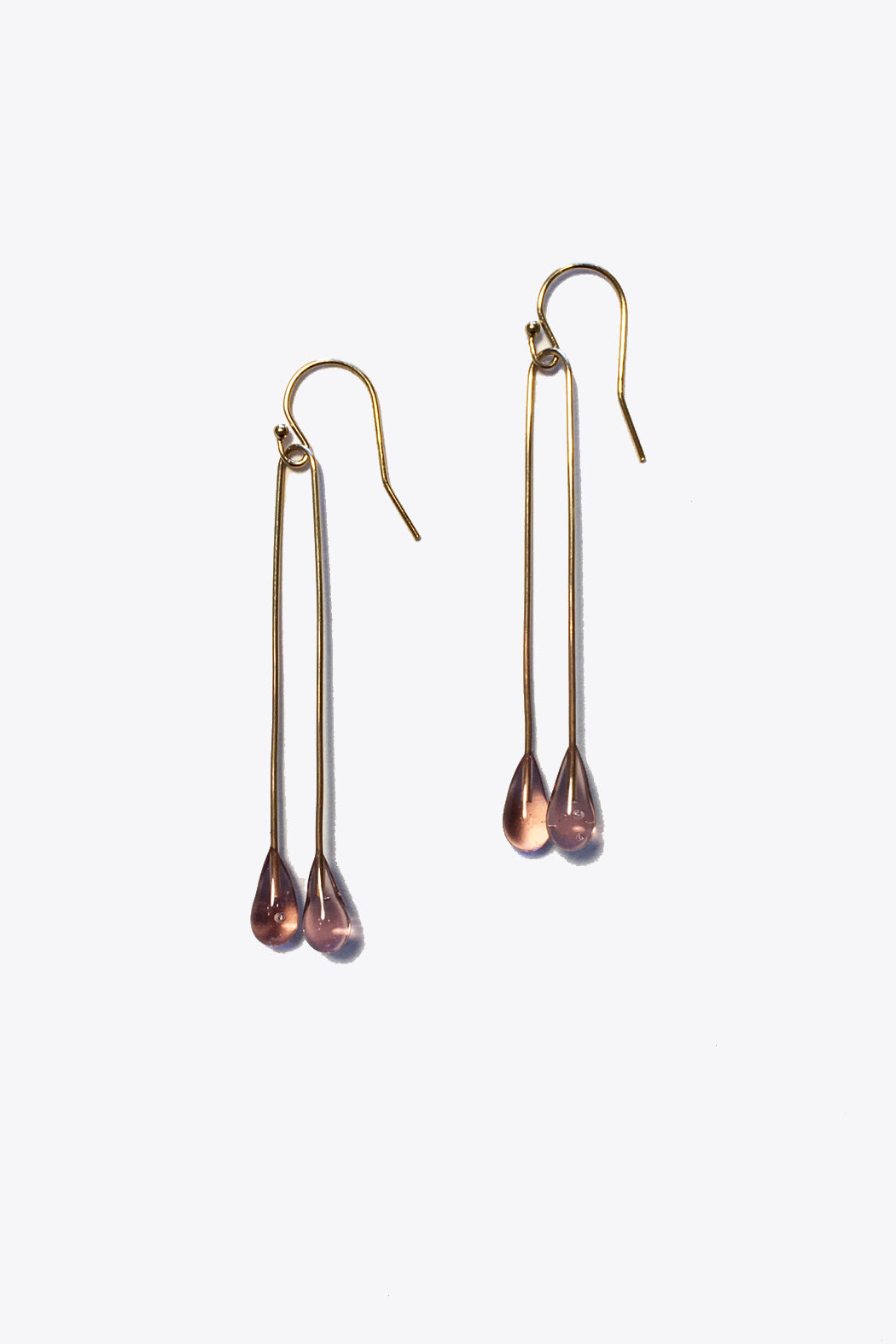 Lustre Long Single Earring | Orchid